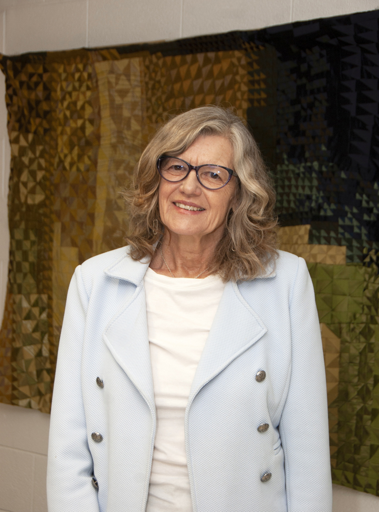 Artist: Victoria Carley, Solo Shows, at the opening of the World of Threads Festival 2023-24.