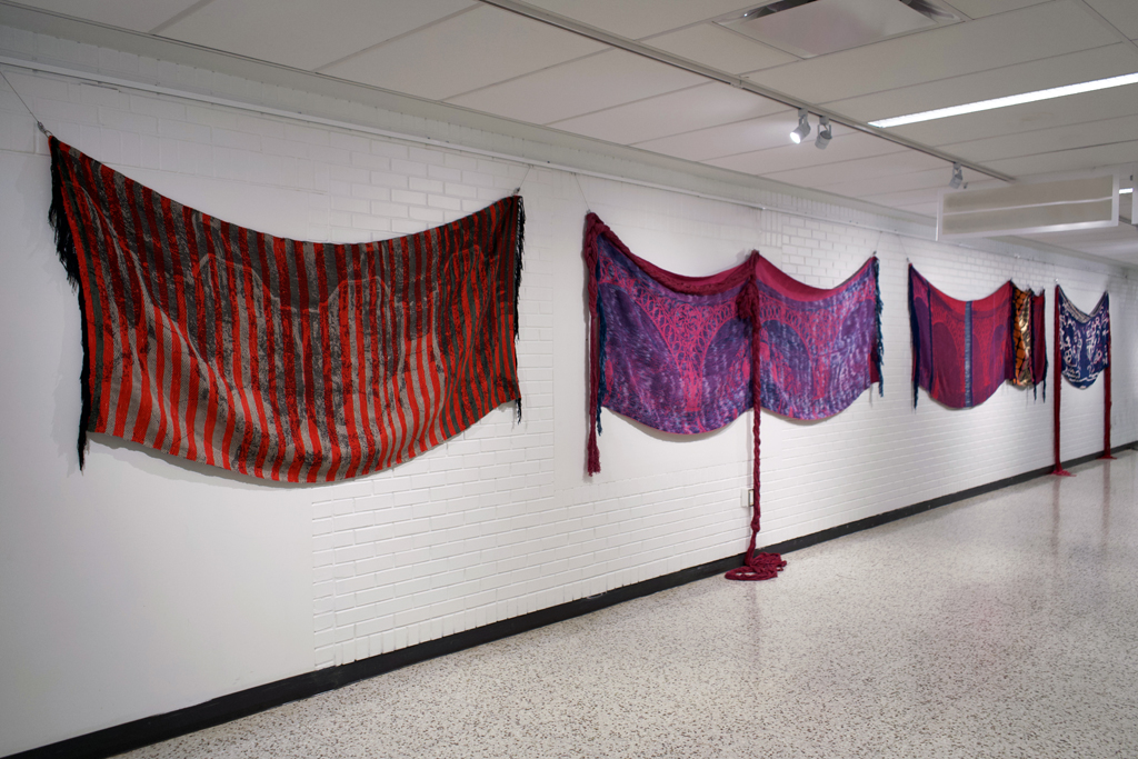 Installation view: C. Pazia Mannella, Solo Show, World of Threads Festival 2023-24.