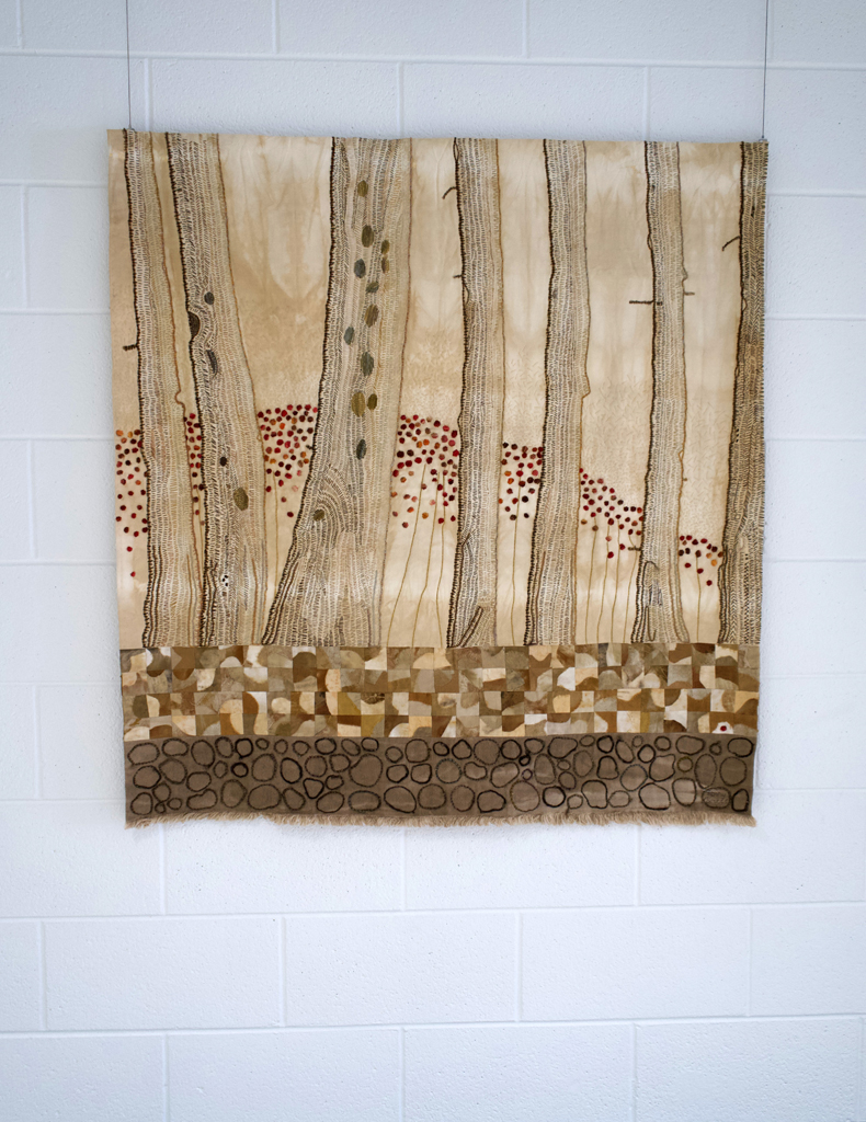 Penny Berens, Woodland Berries, Solo Show, World of Threads Festival 2023-24.