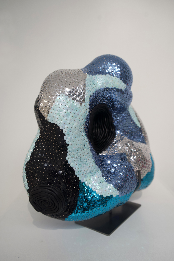 Sam Mogelonsky, Blue Shape, Solo Show, World of Threads Festival 2023-24.