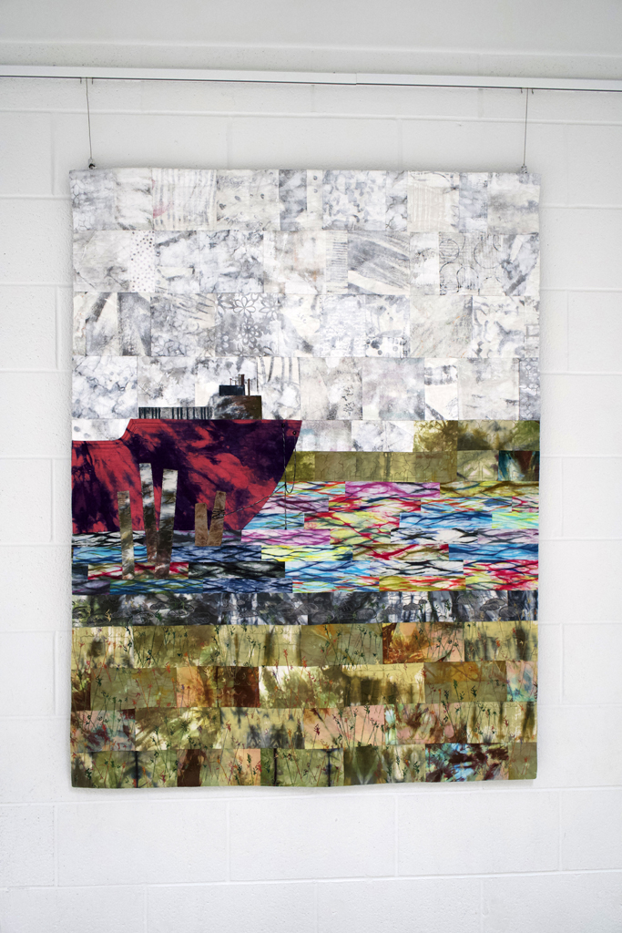 Susan Purney-Mark, Along the Fraser, Solo Show, World of Threads 2023-24.