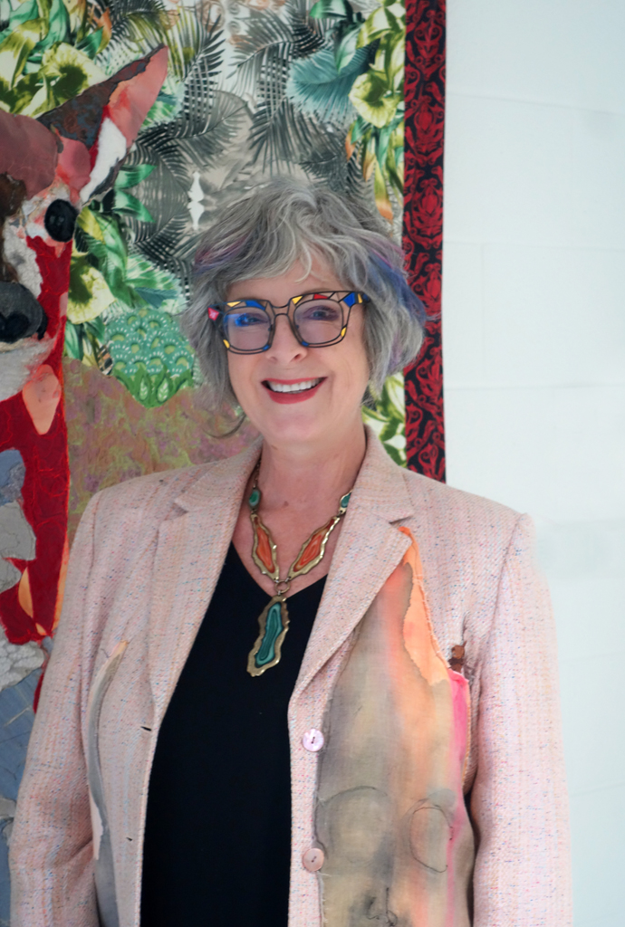 Artist: Leisa Rich, Solo Shows, at the opening of the World of Threads Festival 2023-24.