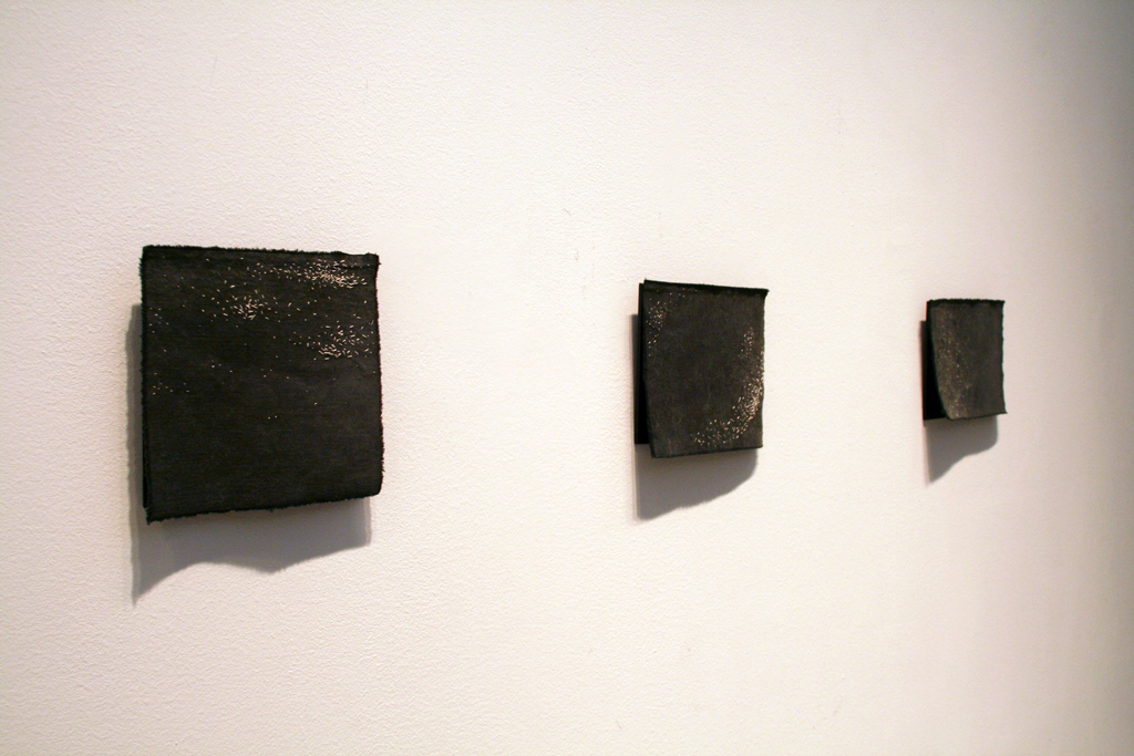 There, detail, Dagmar Kovar, The Red and the Black exhibition, World of Threads Festival 2014.