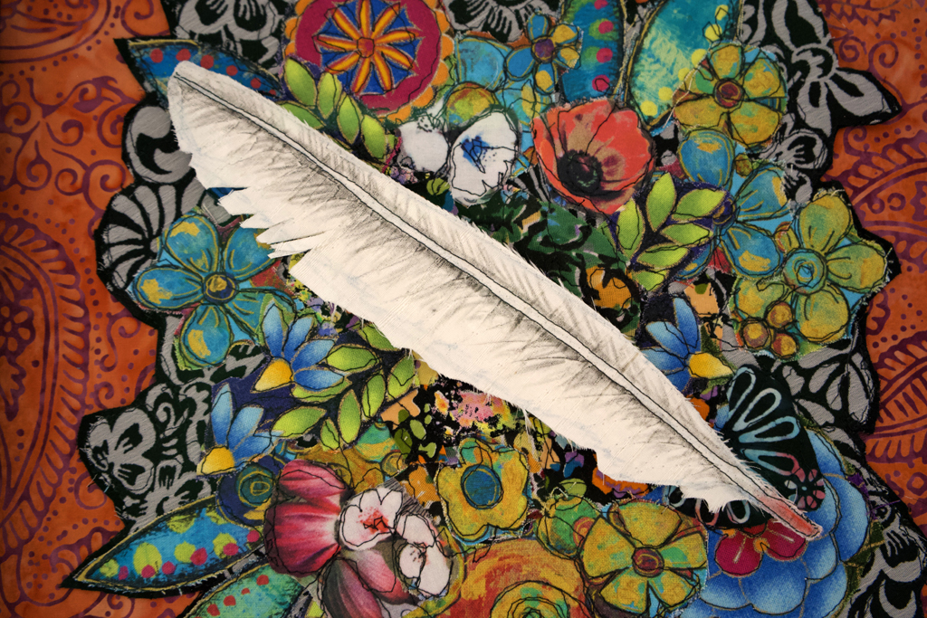 Lorraine Roy, Kallpawarmi, detail, Solo Show, World of Threads Festival 2023-24.