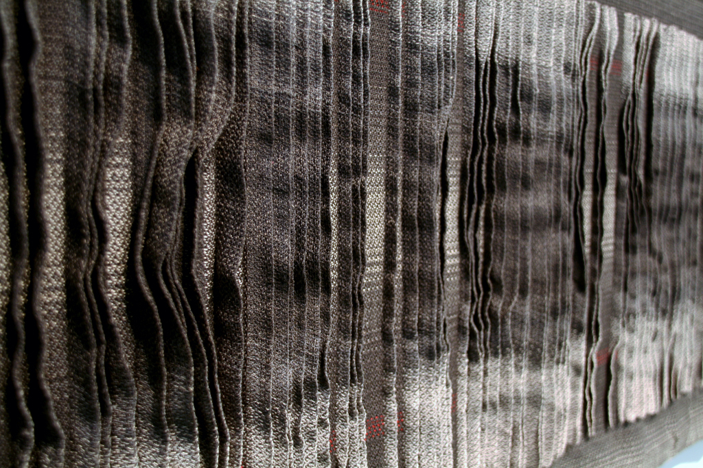 Adagio, detail, Sara Nordling, The Red and the Black exhibition, World of Threads Festival 2014.