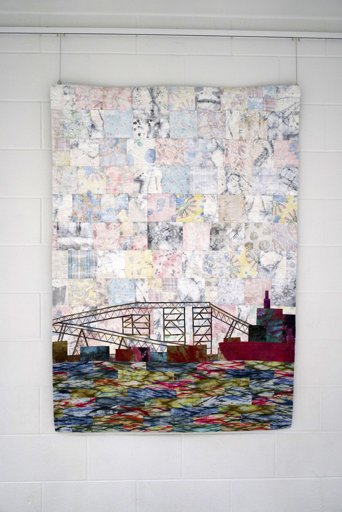 Susan Purney-Mark, Loading on the North Shore, Solo Show, World of Threads 2023-24.