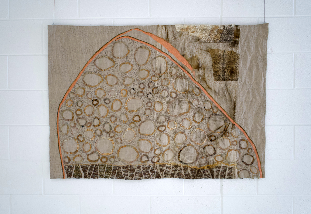 Penny Berens, Whispering Cairn, Solo Show, World of Threads Festival 2023-24.