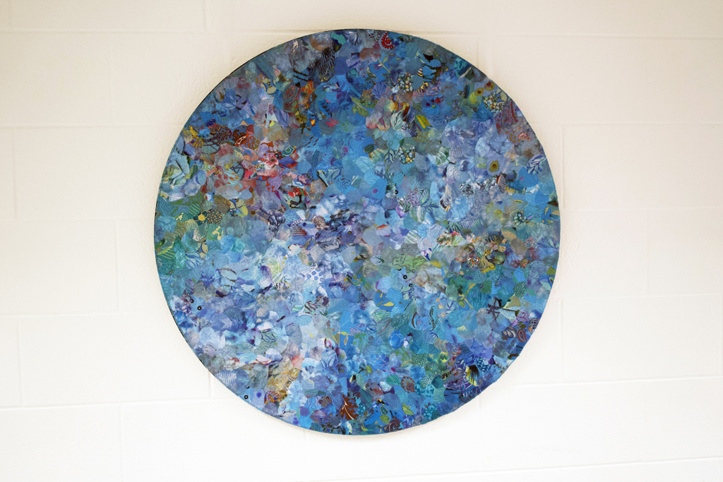 Helena Scheffer, Rhapsody in Blue, Solo Show, World of Threads Festival 2023-24.