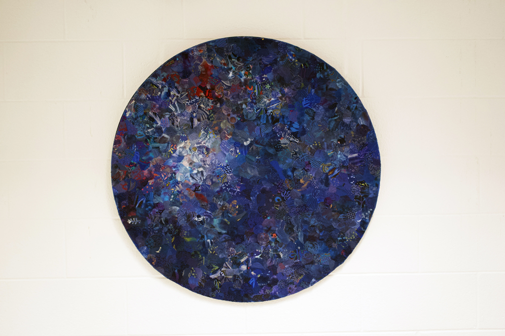 Helena Scheffer, Cosmic Blues, Solo Show, World of Threads Festival 2023-24.