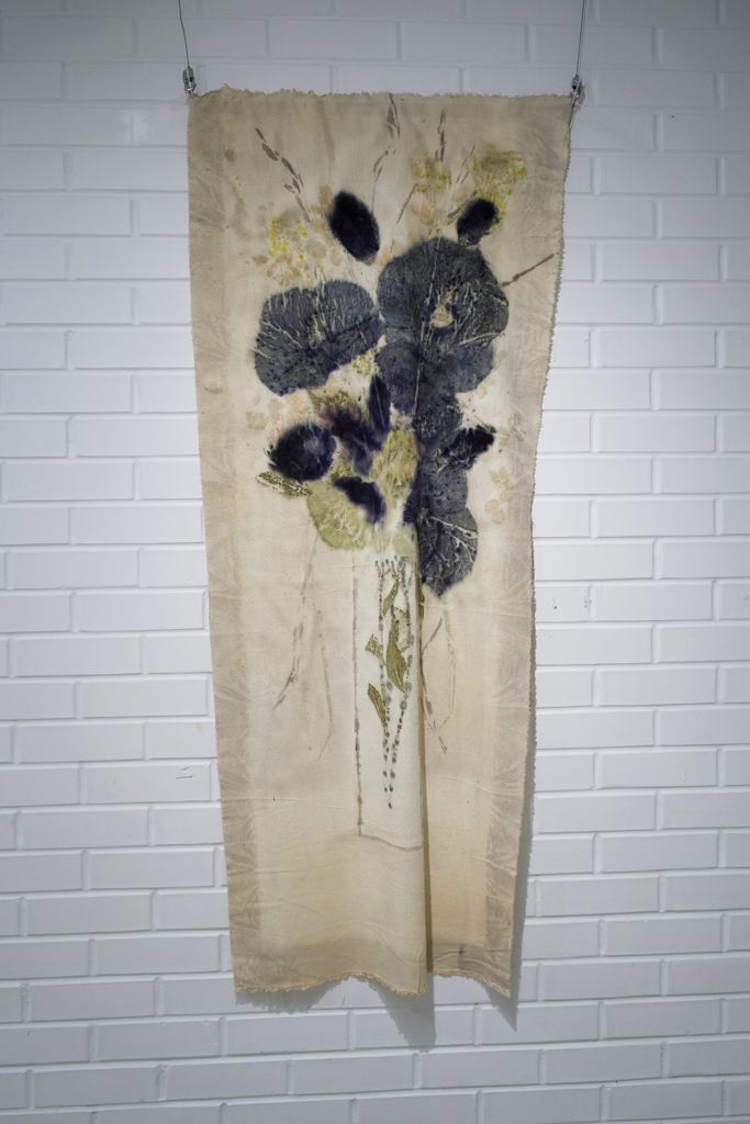 Linda Kollofski, Hibiscus Bouquet, Solo Show, World of Threads Festival 2023-24.