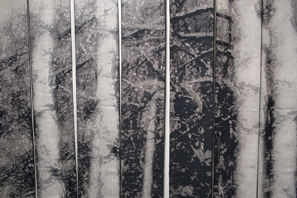 Louise Lemieux Berube, Blanc de Neige, detail, Solo Show, World of Threads Festival 2023-24.