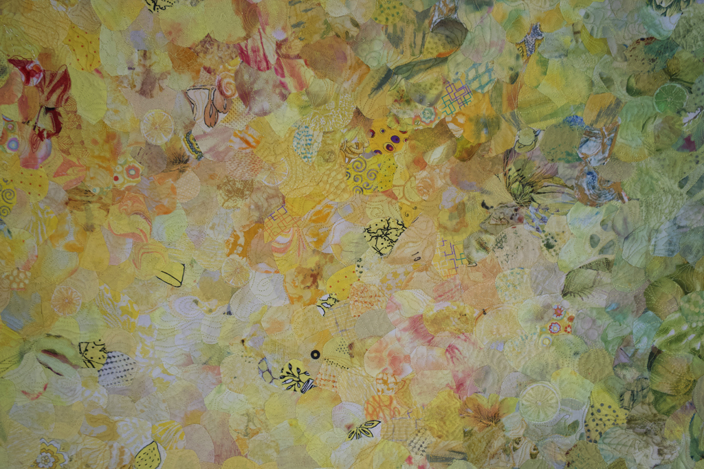 Helena Scheffer, Light of a Thousand Suns, detail, Solo Show, World of Threads Festival 2023-24.