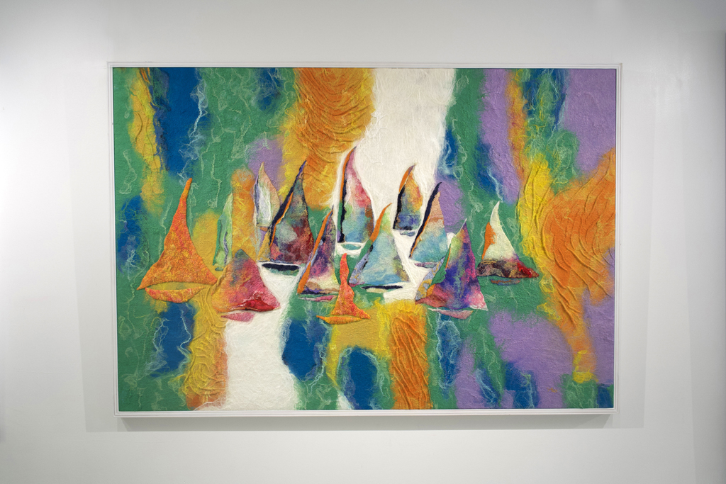 Svetlana Turov, Sundown Regatta I, Solo Show, World of Threads Festival 2023-24.