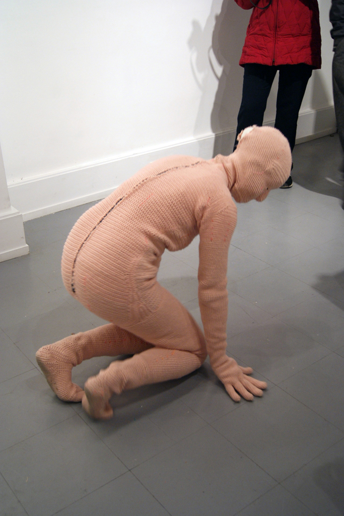 Performance by Marianne Burlew, Where Were You When Amy Winehouse Died? exhibition, World of Threads Festival 2012.