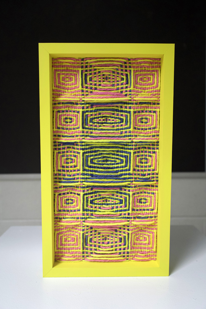 Heather Macali, Yellow with Orchid and Purple, Solo Show, World of Threads Festival 2023-24.