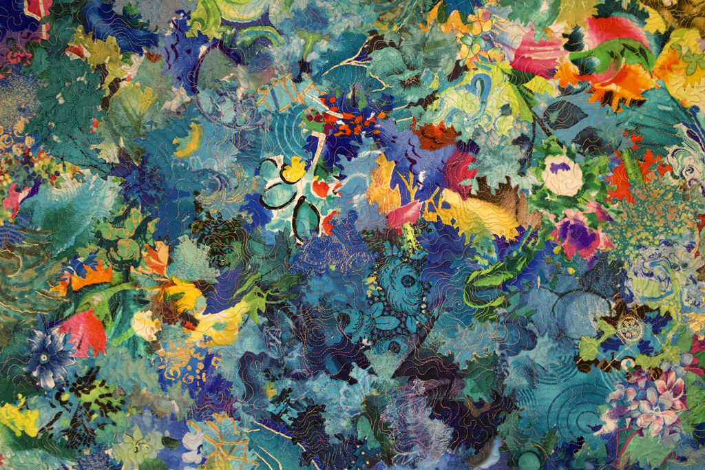 Maya Chaimovich, Water Level, detail, Solo Show, World of Threads Festival 2023-24.