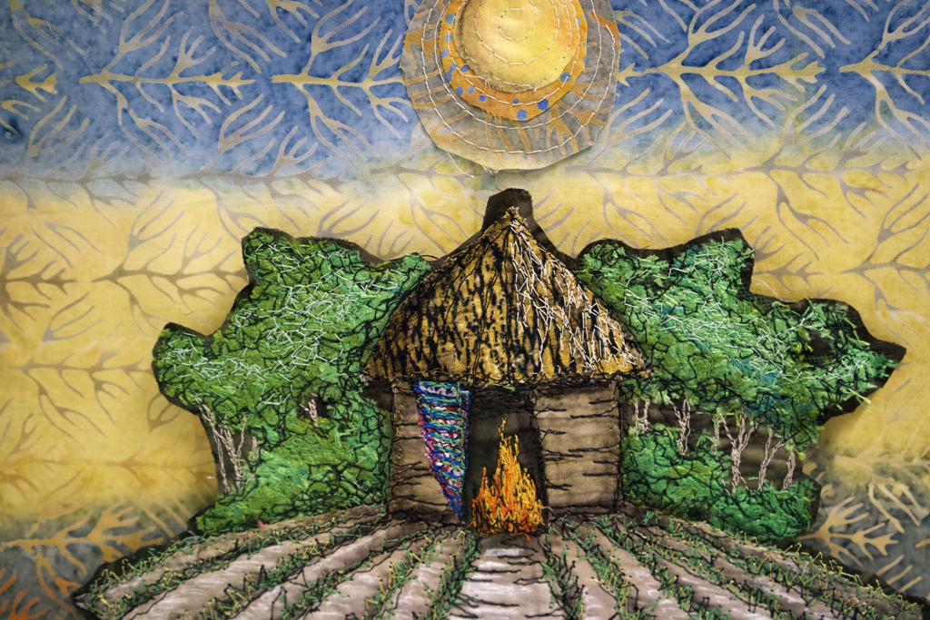 Lorraine Roy, Kyka, detail, Solo Show, World of Threads Festival 2023-24.