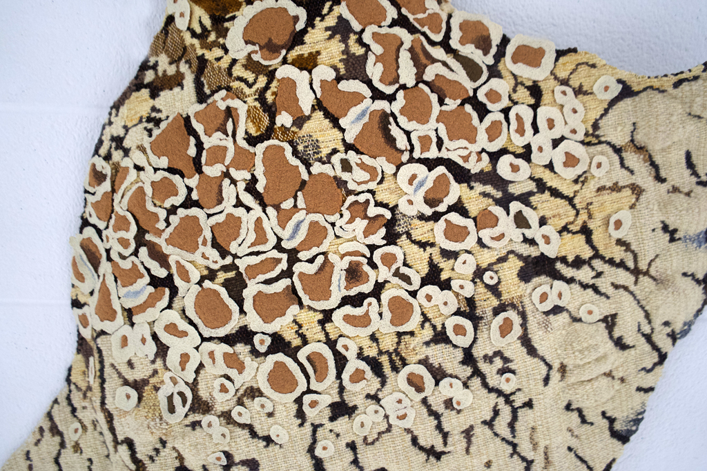 George-Ann Bowers, Fandango, detail, Solo Show, World of Threads Festival 2023-24.