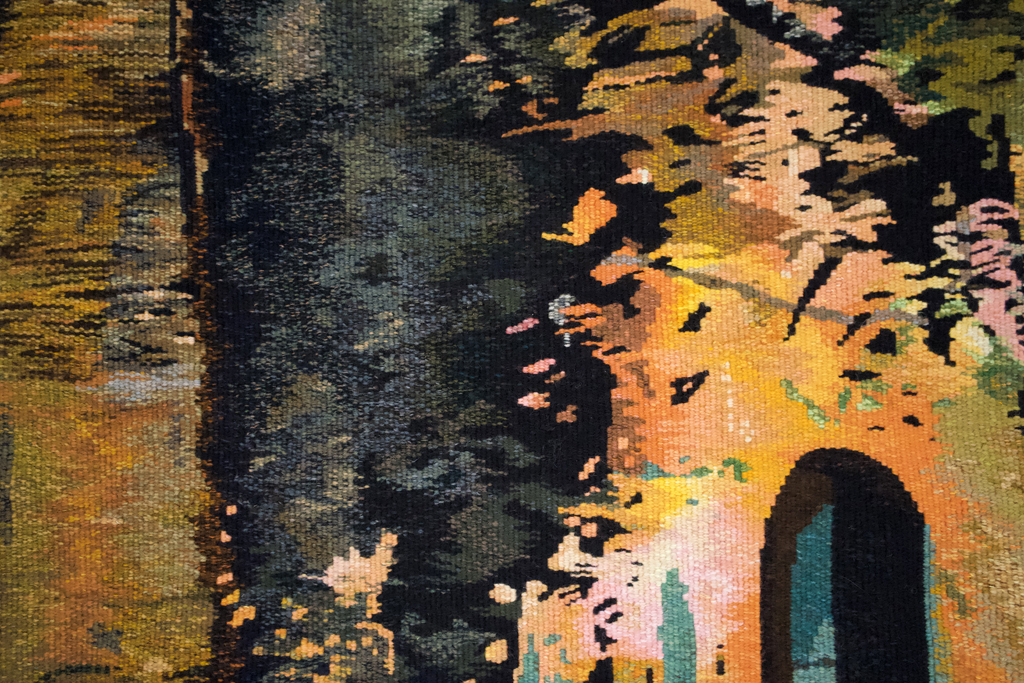 Suzanna Paquette, Fracture, detail, Solo Show, World of Threads Festival 2023-24.