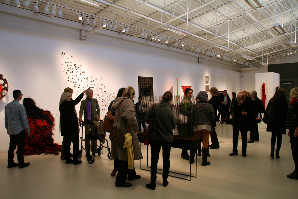 Artists and guests at the opening of the World of Threads Festival 2014.