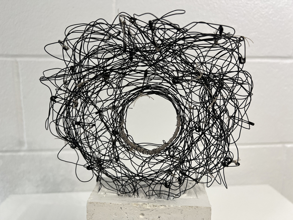 Ruth Harries, Recollection 1, detail, Solo Show, World of Threads Festival 2023-24.