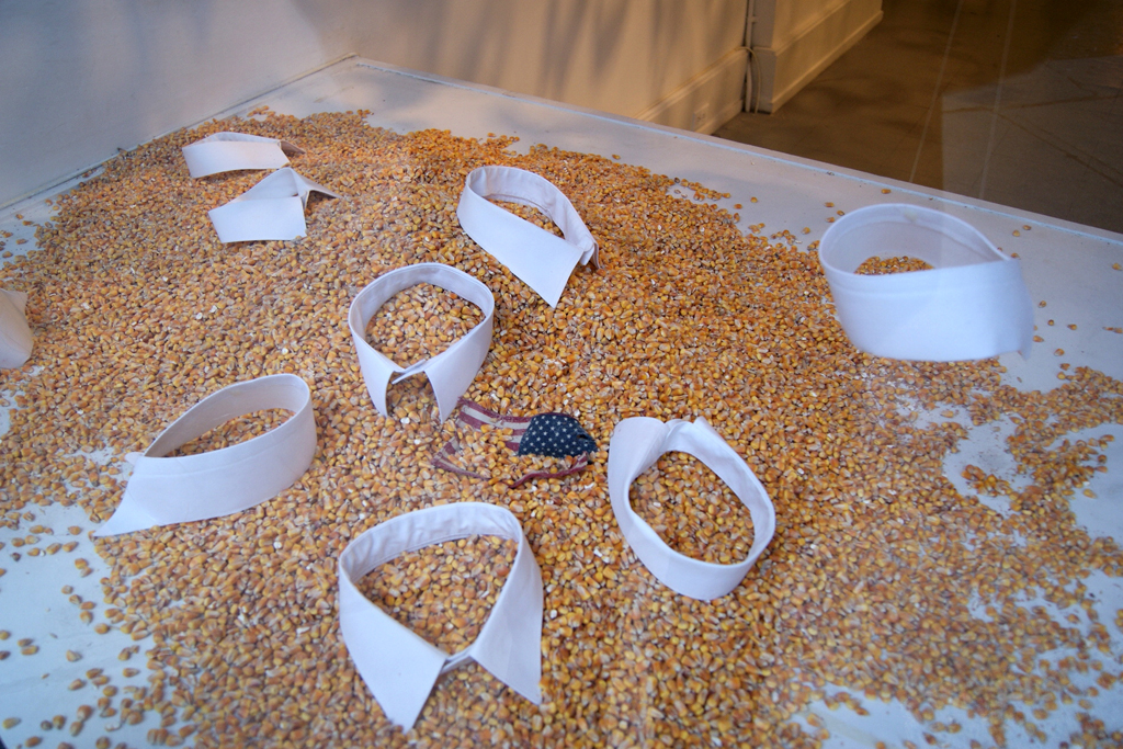 Installation by: Sharon Moodie, Where Were You When Amy Winehouse Died? exhibition, World of Threads Festival 2012.