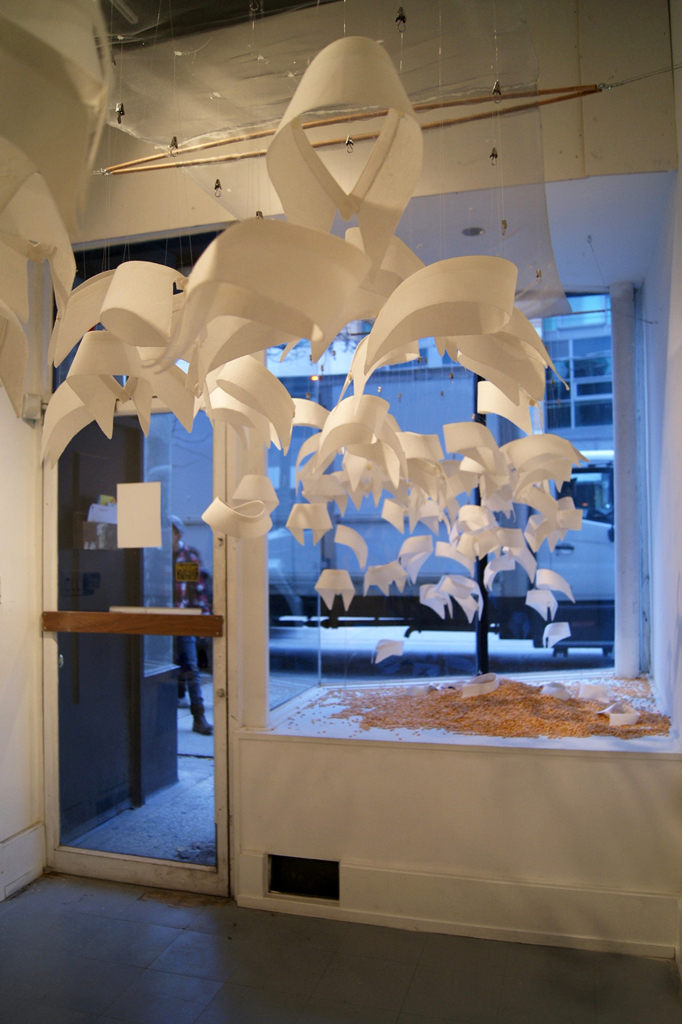 Installation by: Sharon Moodie, Where Were You When Amy Winehouse Died? exhibition, World of Threads Festival 2012.