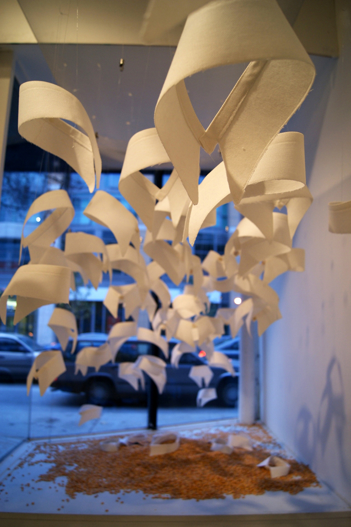 Installation by: Sharon Moodie, Where Were You When Amy Winehouse Died? exhibition, World of Threads Festival 2012.