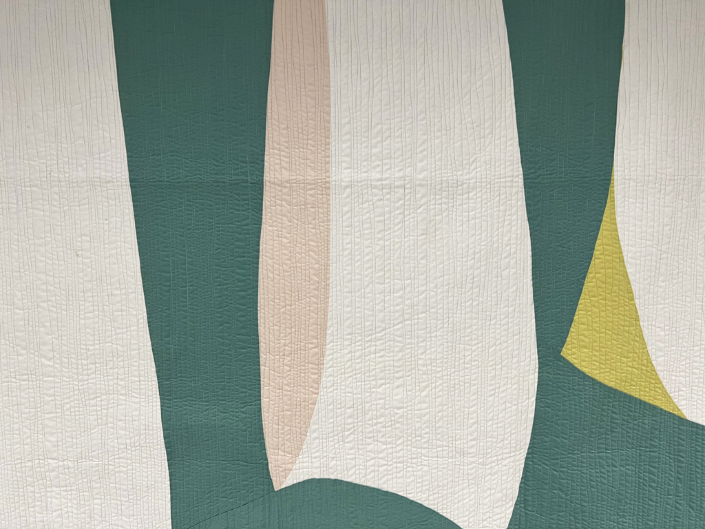 Carolyn Murphy, Beautiful and Perfect and White Laundry, detail, Solo Show, World of Threads Festival 2023-24.