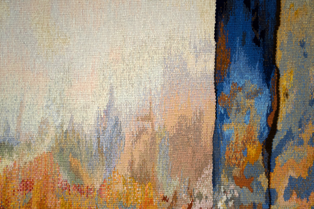 Suzanna Paquette, Coeur en echo, detail, Solo Show, World of Threads Festival 2023-24.