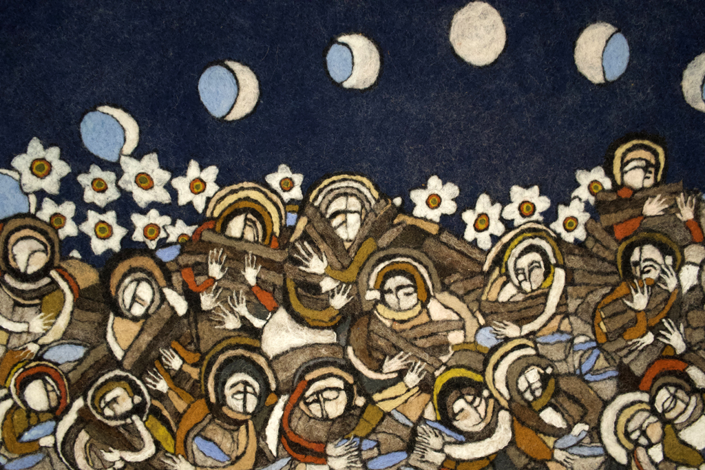 Robin Wiltse, Fetch Wood Carry Water, detail, Solo Show, World of Threads Festival 2023-24.