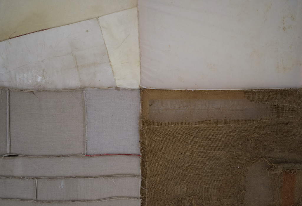 BR Goldstein, Current Conditions series, detail, Solo Show, World of Threads Festival 2023-24.