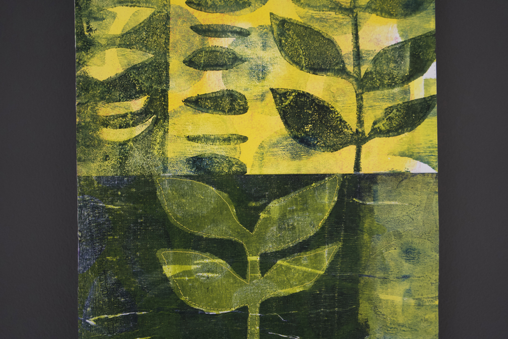 Linda VanWyk, Garden Series, detail, Solo Show, World of Threads Festival 2023-24.