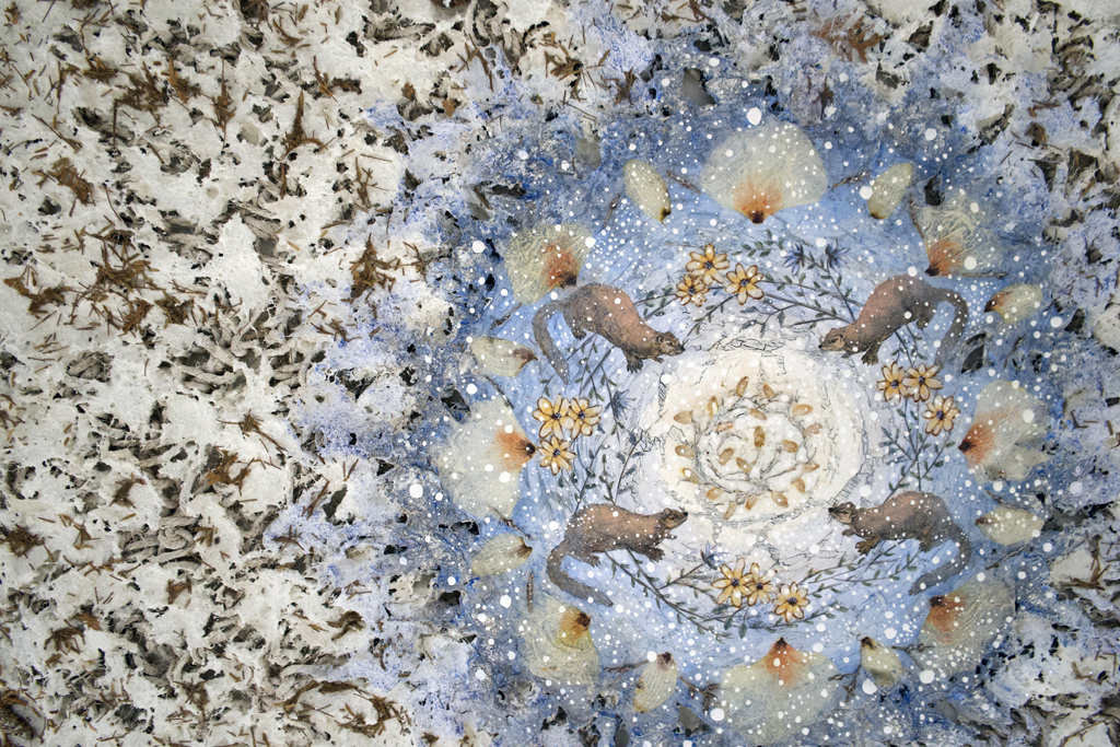 Tina Poplawski, Fishers, detail, Solo Show, World of Threads Festival 2023-24.