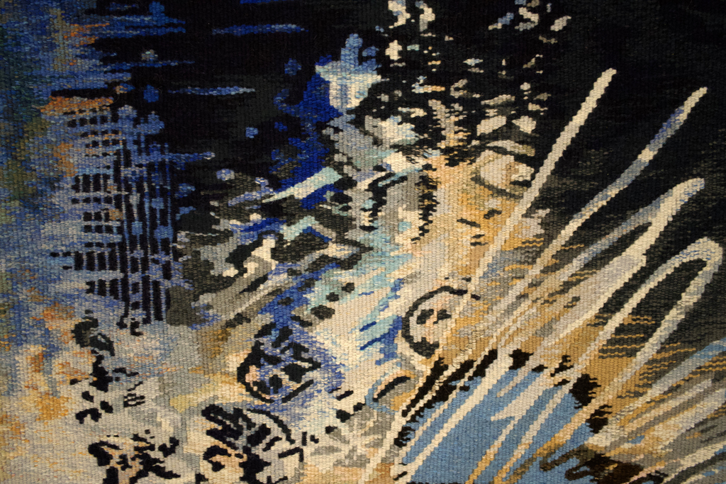 Suzanna Paquette, Retour, detail, Solo Show, World of Threads Festival 2023-24.