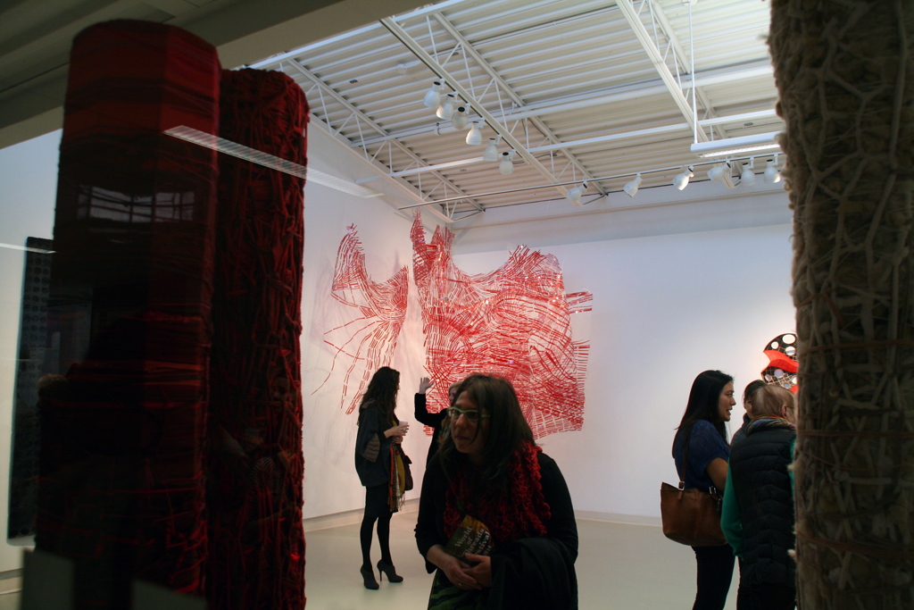 Guests at the opening of the World of Threads Festival 2014.