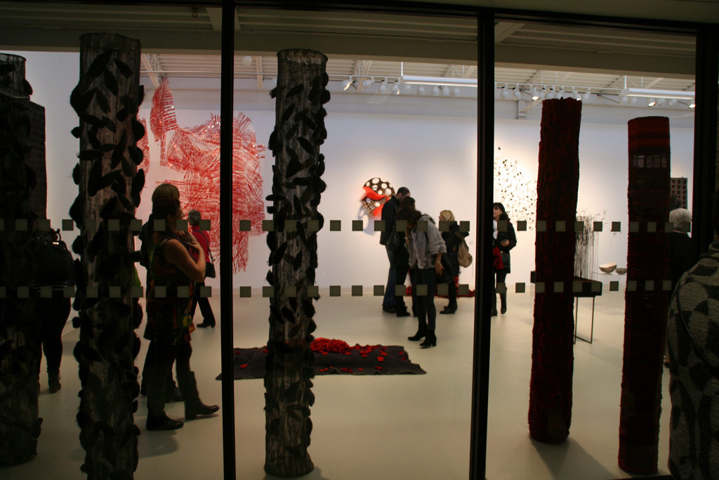 Guests at the opening of the World of Threads Festival 2014.