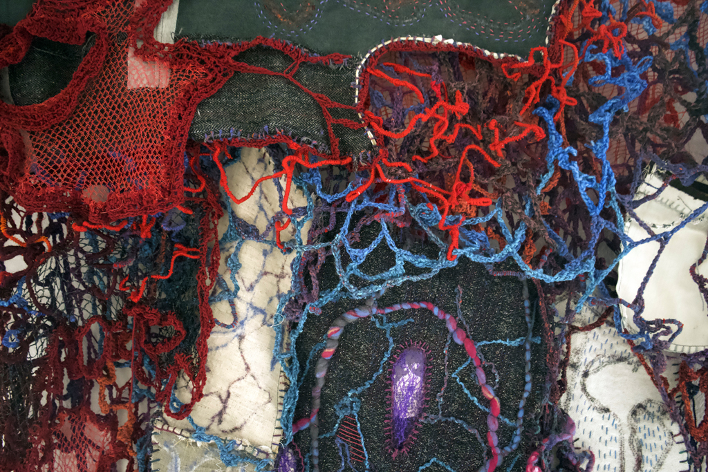 Elizabeth Babyn, Therise, detail, Solo Show, World of Threads Festival 2023-24.