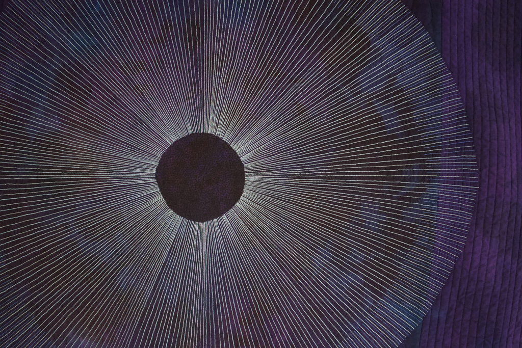 Karen Thiessen, In a Dark Time the Eye Begins to See, detail, Solo Show, World of Threads Festival 2023-24. 