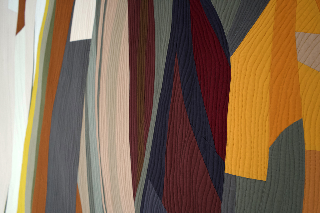 Roxanna Kantarjian, Stones II, detail, Solo Show, World of Threads Festival 2023-24.