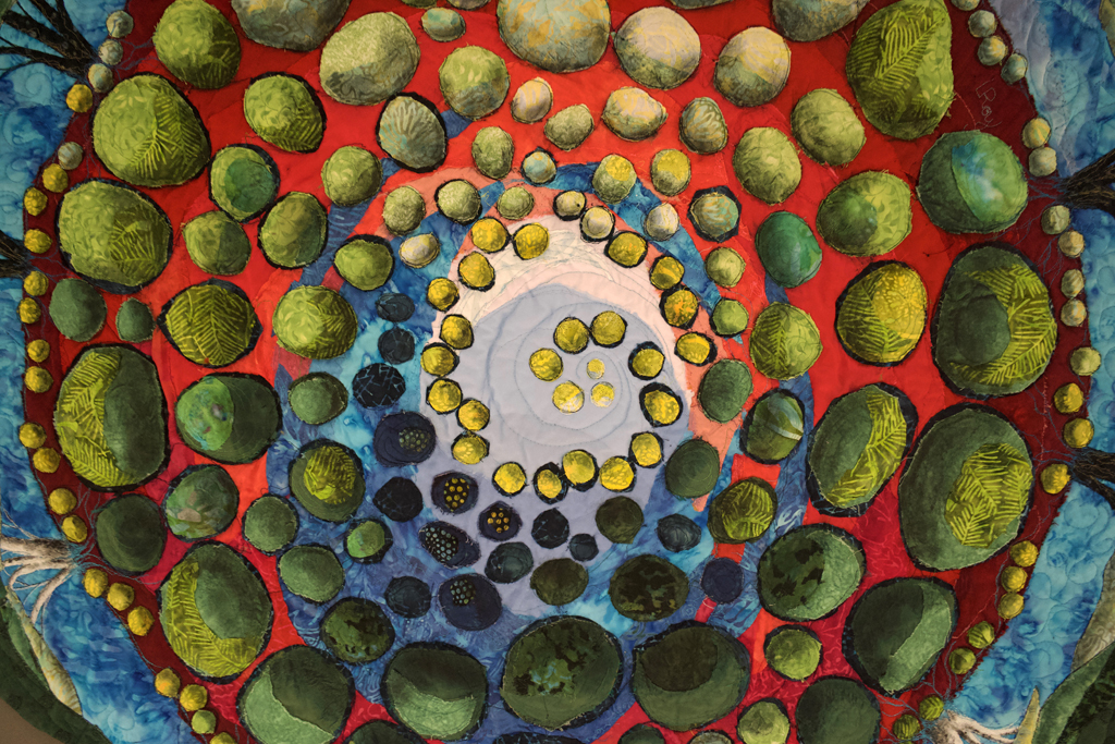 Lorraine Roy, Source, detail, Solo Show, World of Threads Festival 2023-24.