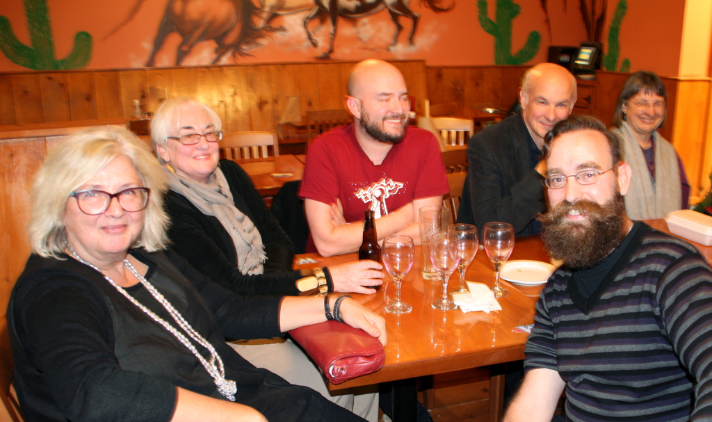 Artists and curators at the opening of the World of Threads Festival 2014.