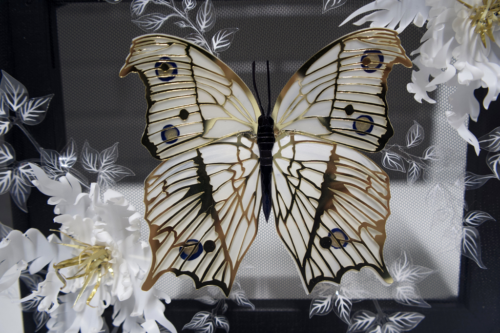 Breeyn McCarney, Aurum Vanatum, detail, Solo Show, World of Threads Festival 2023-24.