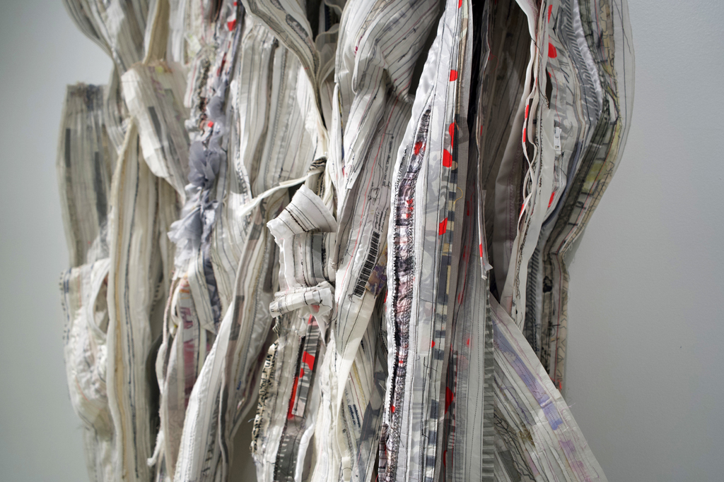 Margery Amdur, Underpinning, details, Solo Show, World of Threads Festival 2023-24.