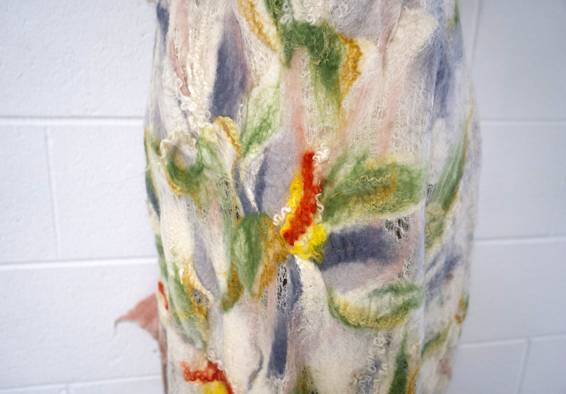 Floral Fairy, detail, Elina Ten, Cat Walk III, World of Threads Festival 2023-24.