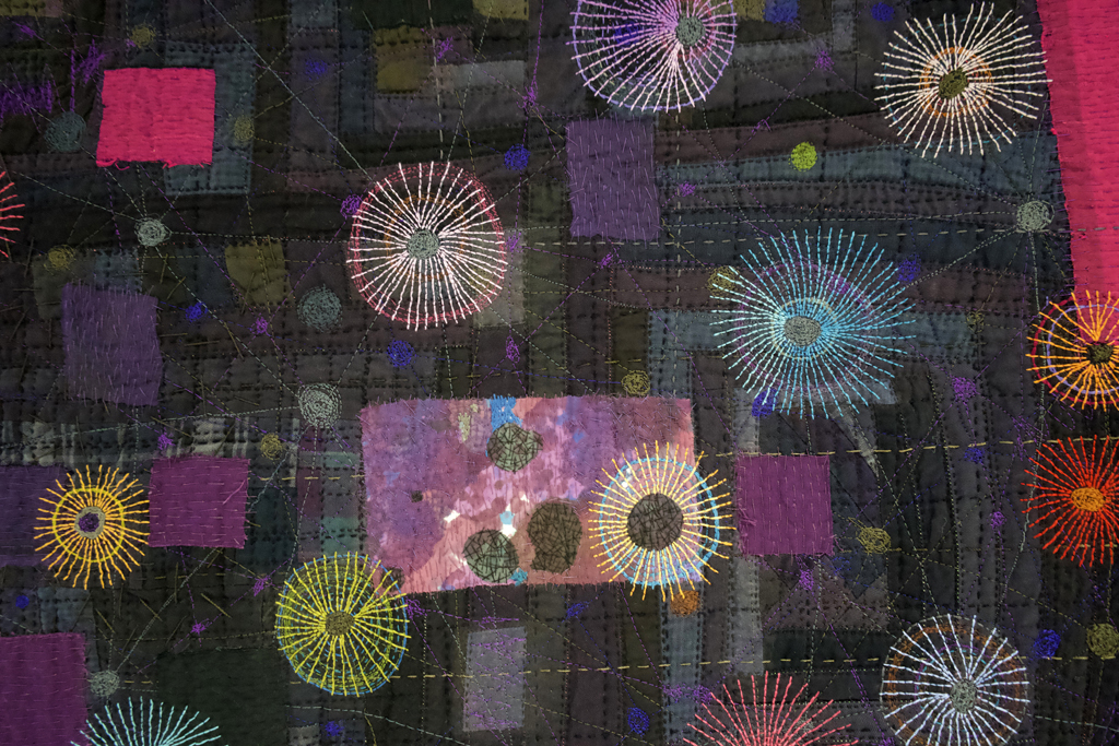 Karen Thiessen, Transformation, detail, Solo Show, World of Threads Festival 2023-24.