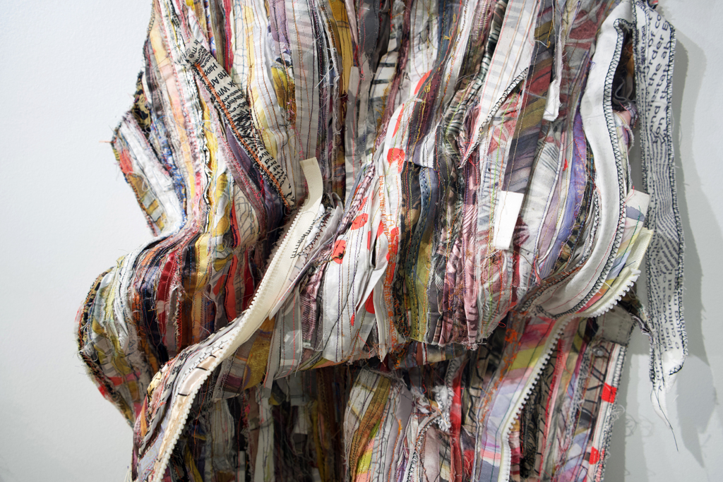 Margery Amdur, Underpinning, detail, Solo Show, World of Threads Festival 2023-24.