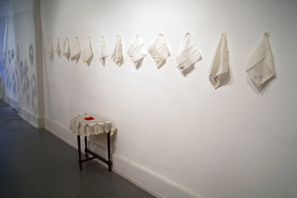 Artwork by Emily Martin, Where Were You When Amy Winehouse Died? exhibition, World of Threads Festival 2012.