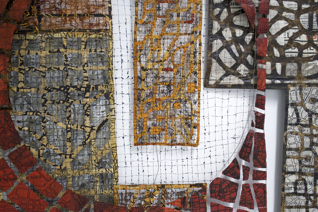 Eszter Bornemisza, Here and Nowhere, detail, Solo Show, World of Threads Festival 2023-24.