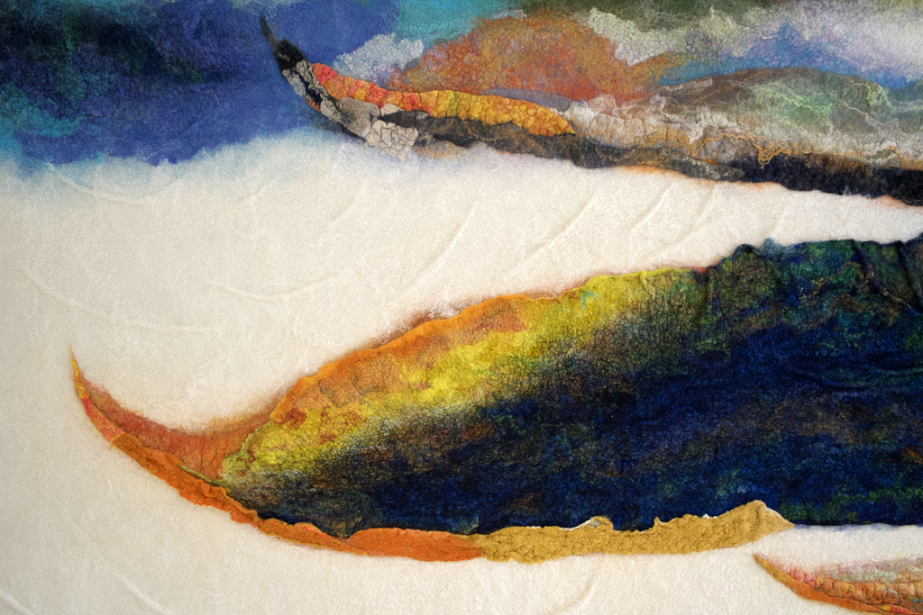 Svetlana Turov, Sea Mirror, detail, Solo Show, World of Threads Festival 2023-24.